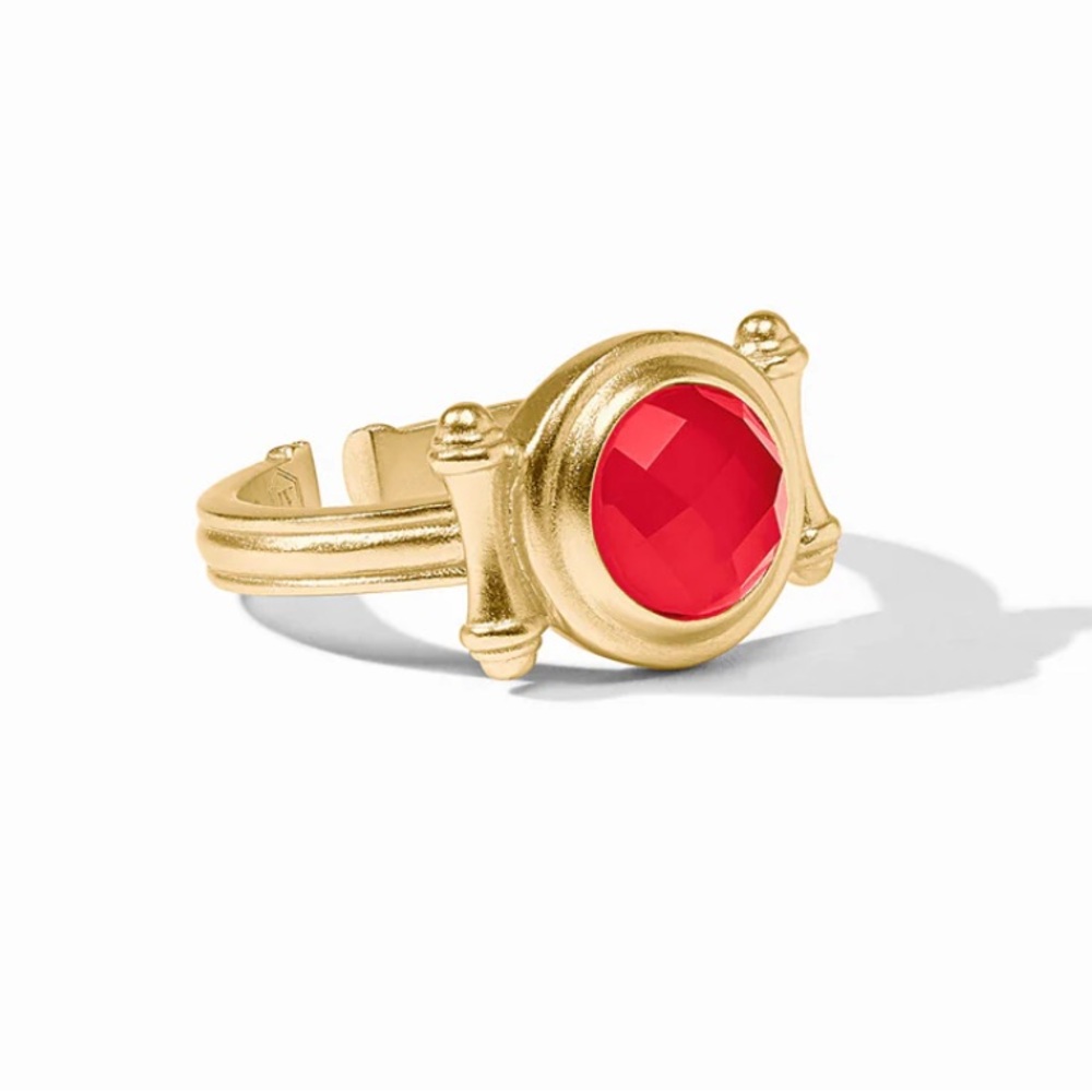 Julie Vos Bamboo Stone Ring Size 7